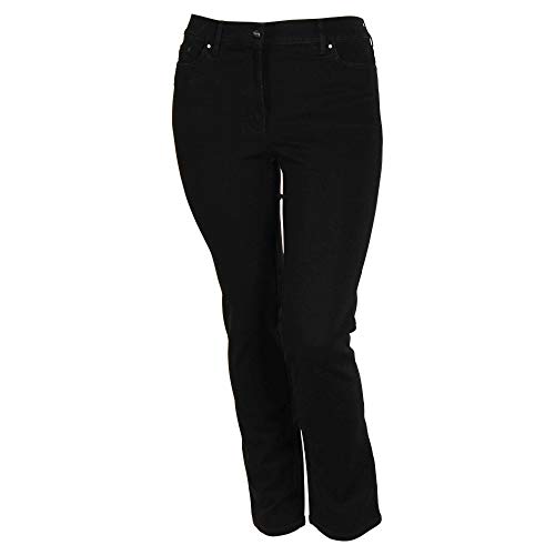 ZERRES Style CORA – Bequeme, stretchige Jeanshose, Gerade geschnittenes Bein Farbe Black Größe 50 kurz von Zerres