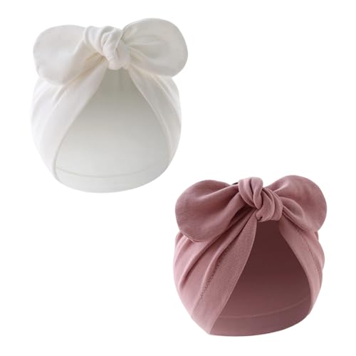 ZesNxj 2 Stücke Neugeborenen Mütze, Weich und komfortabel Baby Mütze Neugeborene Sommer, Unisex Mütze 0-24 Monate ZesNxj 2 Stücke Neugeborenen Mütze, Weich und komfortabel Baby Mütze Neugeborene Sommer, Unisex Mütze 0-24 Monate von ZesNxj