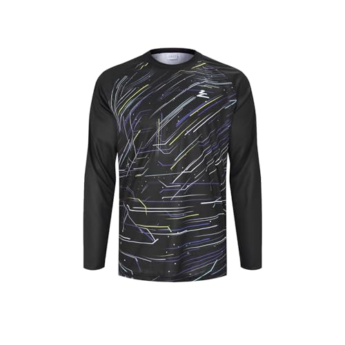 ZesiikLvie MTB Trikot Herren Fahrradbekleidung Radtrikot Herren Langarm Moto MX Downhill Enduro Jersey Atmungsaktiv Schnell Trocknend von ZesiikLvie