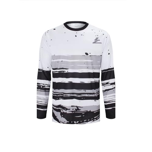 ZesiikLvie MTB Trikot Herren Fahrradbekleidung Radtrikot Herren Langarm Moto MX Downhill Enduro Jersey Atmungsaktiv Schnell Trocknend von ZesiikLvie