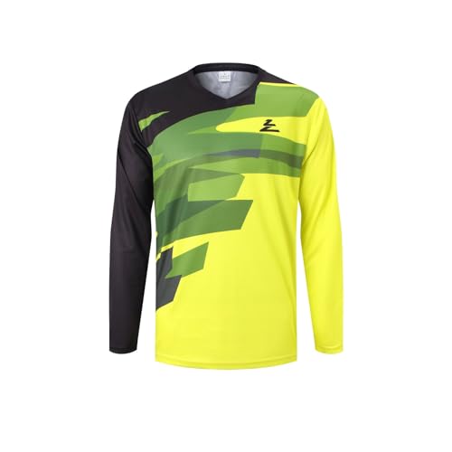 ZesiikLvie MTB Trikot Herren Fahrradbekleidung Radtrikot Herren Langarm Moto MX Downhill Enduro Jersey Atmungsaktiv Schnell Trocknend von ZesiikLvie