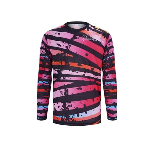 ZesiikLvie MTB Trikot Herren Fahrradbekleidung Radtrikot Herren Langarm Moto MX Downhill Enduro Jersey Atmungsaktiv Schnell Trocknend von ZesiikLvie