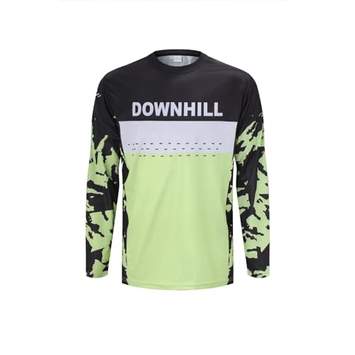 ZesiikLvie MTB Trikot Herren Fahrradbekleidung Radtrikot Herren Langarm Moto MX Downhill Enduro Jersey Atmungsaktiv Schnell Trocknend von ZesiikLvie