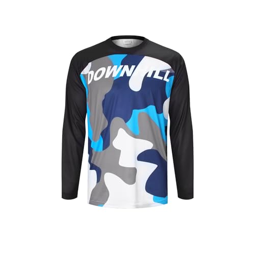 ZesiikLvie MTB Trikot Herren Fahrradbekleidung Radtrikot Herren Langarm Moto MX Downhill Enduro Jersey Atmungsaktiv Schnell Trocknend ZesiikLvie MTB Trikot Herren Fahrradbekleidung Radtrikot Herren Langarm Moto MX Downhill Enduro Jersey Atmungsaktiv Schnell Trocknend von ZesiikLvie