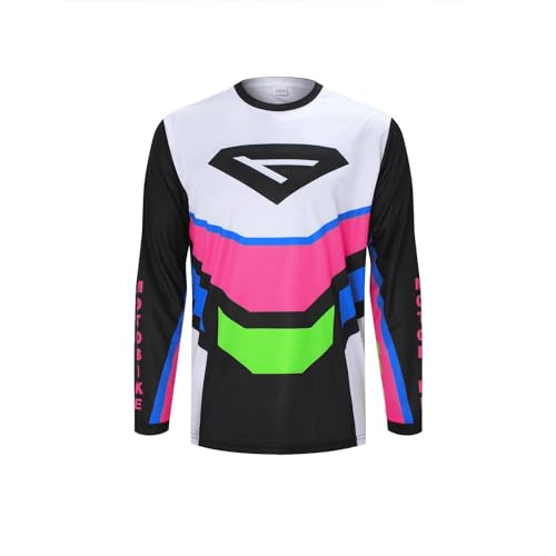 ZesiikLvie MTB Trikot Herren Fahrradbekleidung Radtrikot Herren Langarm Moto MX Downhill Enduro Jersey Atmungsaktiv Schnell Trocknend von ZesiikLvie