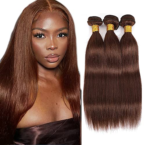 Zeslaerr 12 12 12 Inch Echthaar Perücke Bundles Human Hair Extensions #4 Chocolate Brown Color 8A Grade Brazilian Virgin Menschliches Haar Straight Bundles No Weft Knotless For Women Zeslaerr 12 12 12 Inch Echthaar Perücke Bundles Human Hair Extensions #4 Chocolate Brown Color 8A Grade Brazilian Virgin Menschliches Haar Straight Bundles No Weft Knotless For Women von Zeslaerr