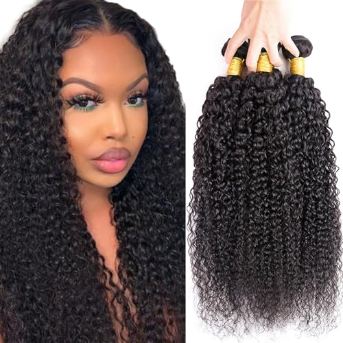 Zeslaerr 1B Natural Black Color Echthaar Perücke Bundles Human Hair Extensions 8A Grade Unprocessed Virgin Menschliches Haar Kinky Curly Bundles Minimal Shedding For Women 24 26 28 Inch Zeslaerr 1B Natural Black Color Echthaar Perücke Bundles Human Hair Extensions 8A Grade Unprocessed Virgin Menschliches Haar Kinky Curly Bundles Minimal Shedding For Women 24 26 28 Inch von Zeslaerr