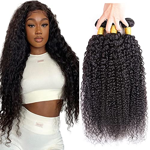 Zeslaerr 1B Natural Black Color Echthaar Perücke Bundles Human Hair Extensions Grade Unprocessed Virgin Double Weft Kinky Curly Bundles Minimal Shedding For Women 18 20 22 Inch Zeslaerr 1B Natural Black Color Echthaar Perücke Bundles Human Hair Extensions Grade Unprocessed Virgin Double Weft Kinky Curly Bundles Minimal Shedding For Women 18 20 22 Inch von Zeslaerr