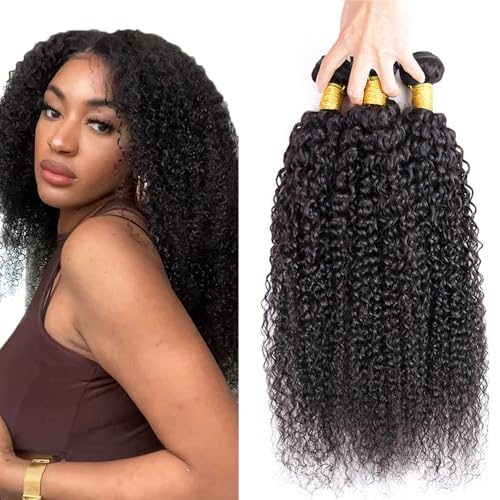 Zeslaerr 1B Natural Black Color Echthaar Perücke Bundles Human Hair Extensions Grade Unprocessed Virgin Double Weft Kinky Curly Bundles Minimal Shedding For Women 22 24 26 Inch Zeslaerr 1B Natural Black Color Echthaar Perücke Bundles Human Hair Extensions Grade Unprocessed Virgin Double Weft Kinky Curly Bundles Minimal Shedding For Women 22 24 26 Inch von Zeslaerr