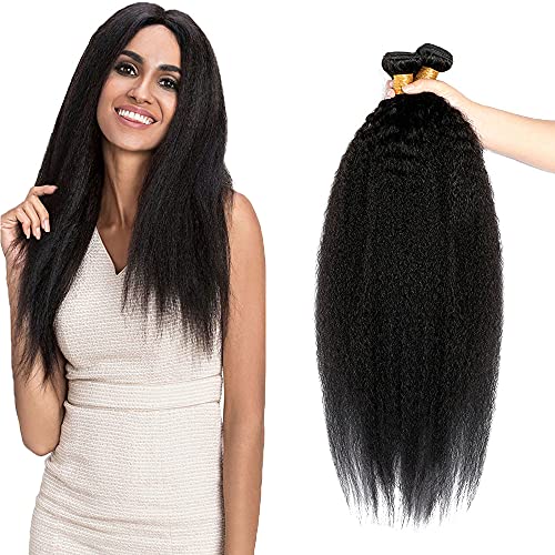 Zeslaerr 1B Natural Black Color Echthaar Perücke Bundles Human Hair Extensions Grade Unprocessed Virgin Double Weft Yaki Straight Bundles Minimal Shedding For Women 14 Inch Zeslaerr 1B Natural Black Color Echthaar Perücke Bundles Human Hair Extensions Grade Unprocessed Virgin Double Weft Yaki Straight Bundles Minimal Shedding For Women 14 Inch von Zeslaerr