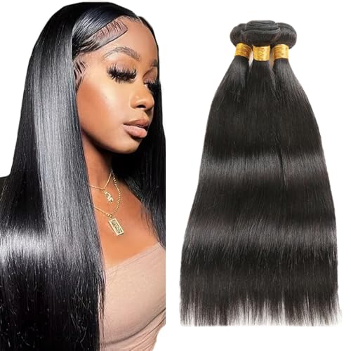 Zeslaerr 1B Natural Black Color Echthaar Perücke Bundles Human Hair Extensions Grade Unprocessed Virgin Menschliches Haar Straight Bundles Minimal Shedding For Women 22 22 22 Inch Zeslaerr 1B Natural Black Color Echthaar Perücke Bundles Human Hair Extensions Grade Unprocessed Virgin Menschliches Haar Straight Bundles Minimal Shedding For Women 22 22 22 Inch von Zeslaerr