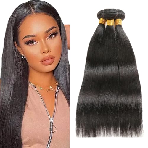 Zeslaerr 1B Natural Black Color Echthaar Perücke Bundles Human Hair Extensions Grade Unprocessed Virgin Menschliches Haar Straight Bundles Minimal Shedding For Women 28 28 28 Inch Zeslaerr 1B Natural Black Color Echthaar Perücke Bundles Human Hair Extensions Grade Unprocessed Virgin Menschliches Haar Straight Bundles Minimal Shedding For Women 28 28 28 Inch von Zeslaerr