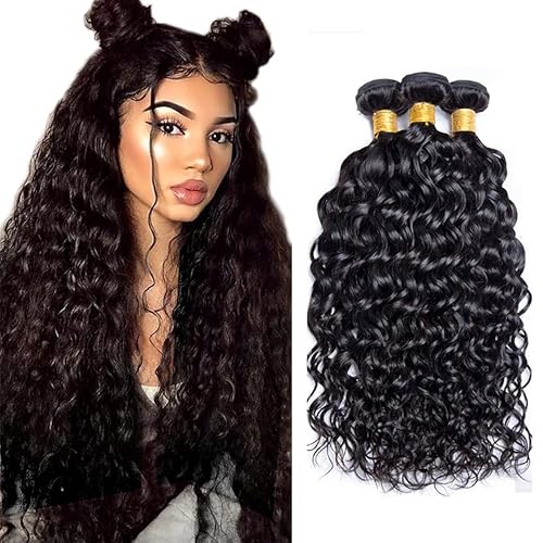 Zeslaerr 1B Natural Black Color Echthaar Perücke Bundles Human Hair Extensions Grade Unprocessed Virgin Menschliches Haar Water Wave Bundles Minimal Shedding For Women 34 34 34 Inch Zeslaerr 1B Natural Black Color Echthaar Perücke Bundles Human Hair Extensions Grade Unprocessed Virgin Menschliches Haar Water Wave Bundles Minimal Shedding For Women 34 34 34 Inch von Zeslaerr