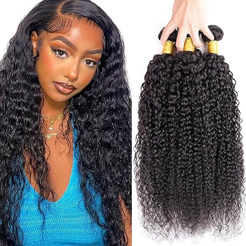 Zeslaerr 28 30 32 Inch Echthaar Perücke Bundles Human Hair Extensions Grade Unprocessed Virgin Double Weft 1B Natural Black Color Perücken Kinky Curly Bundles Minimal Shedding For Women Zeslaerr 28 30 32 Inch Echthaar Perücke Bundles Human Hair Extensions Grade Unprocessed Virgin Double Weft 1B Natural Black Color Perücken Kinky Curly Bundles Minimal Shedding For Women von Zeslaerr
