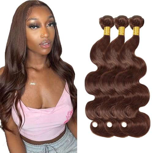 Zeslaerr #4 Chocolate Brown Color Echthaar Perücke Bundles Human Hair Extensions Grade Unprocessed Virgin Menschliches Haar Body Wave Bundles Minimal Shedding For Women 26 26 26 Inch Zeslaerr #4 Chocolate Brown Color Echthaar Perücke Bundles Human Hair Extensions Grade Unprocessed Virgin Menschliches Haar Body Wave Bundles Minimal Shedding For Women 26 26 26 Inch von Zeslaerr
