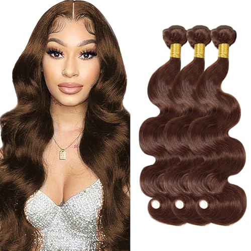 Zeslaerr #4 Chocolate Brown Color Echthaar Perücke Bundles Human Hair Extensions Grade Unprocessed Virgin Menschliches Haar Body Wave Bundles Minimal Shedding For Women 34 34 34 Inch Zeslaerr #4 Chocolate Brown Color Echthaar Perücke Bundles Human Hair Extensions Grade Unprocessed Virgin Menschliches Haar Body Wave Bundles Minimal Shedding For Women 34 34 34 Inch von Zeslaerr