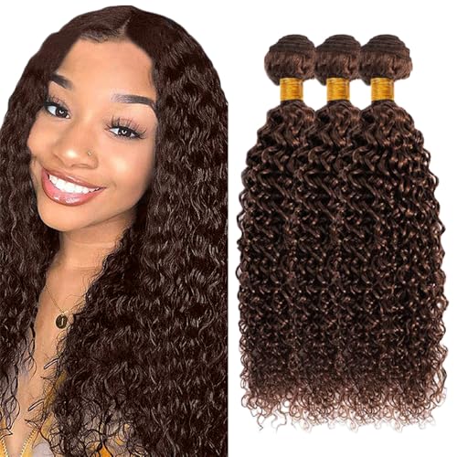 Zeslaerr #4 Chocolate Brown Color Echthaar Perücke Bundles Human Hair Extensions Grade Unprocessed Virgin Menschliches Haar Kinky Curly Bundles Minimal Shedding For Women 32 32 32 Inch Zeslaerr #4 Chocolate Brown Color Echthaar Perücke Bundles Human Hair Extensions Grade Unprocessed Virgin Menschliches Haar Kinky Curly Bundles Minimal Shedding For Women 32 32 32 Inch von Zeslaerr