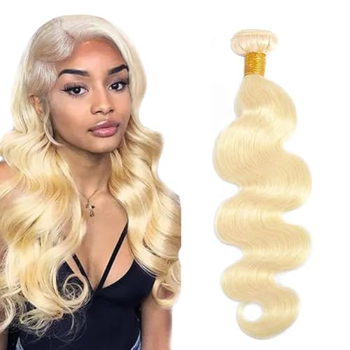 Zeslaerr #613 Blonde Color Echthaar Perücke Bundles Human Hair Extensions 8A Grade Unprocessed Brazilian Virgin Menschliches Haar Body Wave Bundles No Weft Knotless For Women 12 Zoll von Zeslaerr