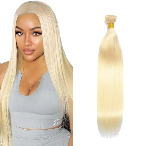 Zeslaerr #613 Blonde Color Echthaar Perücke Bundles Human Hair Extensions 8A Grade Unprocessed Brazilian Virgin Menschliches Haar Straight Bundles No Weft Knotless For Women 12 Zoll von Zeslaerr