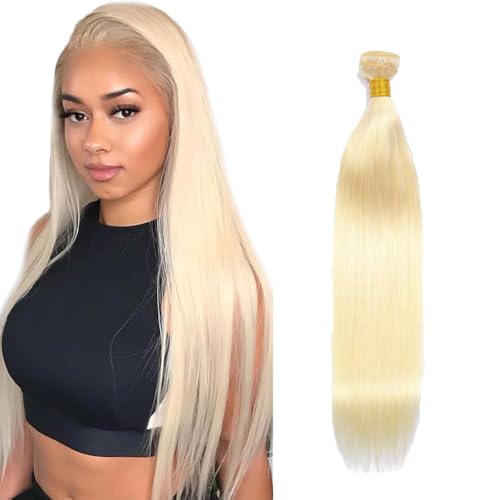Zeslaerr #613 Blonde Color Echthaar Perücke Bundles Human Hair Extensions 8A Grade Unprocessed Brazilian Virgin Menschliches Haar Straight Bundles No Weft Knotless For Women 20 Zoll von Zeslaerr