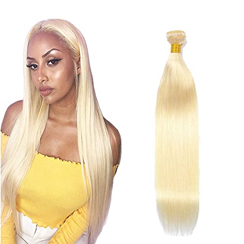Zeslaerr #613 Blonde Color Echthaar Perücke Bundles Human Hair Extensions 8A Grade Unprocessed Brazilian Virgin Menschliches Haar Straight Bundles No Weft Knotless For Women 24 Zoll von Zeslaerr