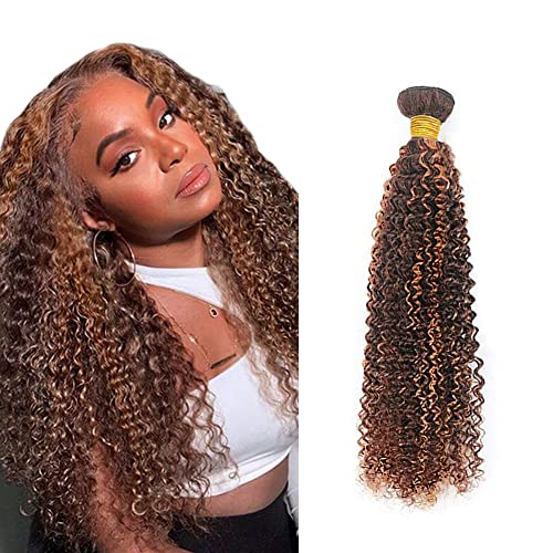 Zeslaerr P4/30 Highlight Brown Color Echthaar Perücke Bundles Human Hair Extensions Grade Unprocessed Virgin Menschliches Haar Kinky Curly Bundles Minimal Shedding For Women 18 Inch Zeslaerr P4/30 Highlight Brown Color Echthaar Perücke Bundles Human Hair Extensions Grade Unprocessed Virgin Menschliches Haar Kinky Curly Bundles Minimal Shedding For Women 18 Inch von Zeslaerr