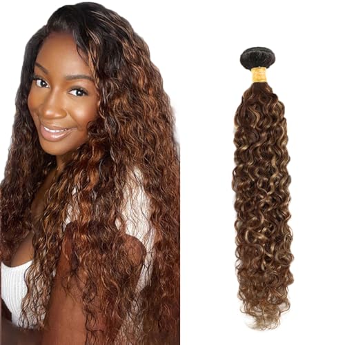 Zeslaerr P4/30 Highlight Brown Color Echthaar Perücke Bundles Human Hair Extensions Grade Unprocessed Virgin Menschliches Haar Water Wave Bundles Minimal Shedding For Women 30 Inch Zeslaerr P4/30 Highlight Brown Color Echthaar Perücke Bundles Human Hair Extensions Grade Unprocessed Virgin Menschliches Haar Water Wave Bundles Minimal Shedding For Women 30 Inch von Zeslaerr