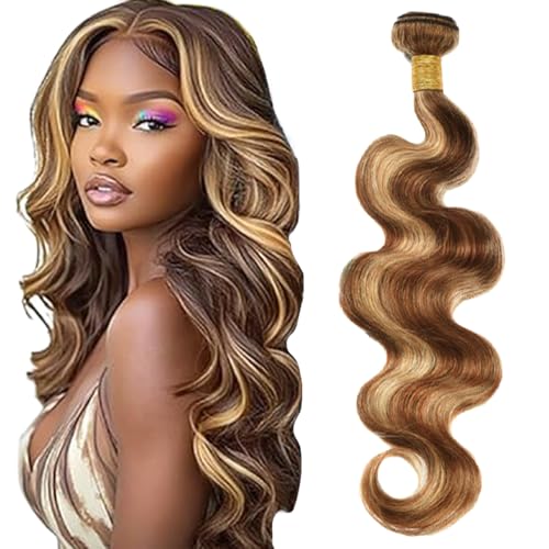 Zeslaerr P427 Highlight Brown Color Echthaar Perücke Bundles Human Hair Extensions Unprocessed Virgin Menschliches Haar Body Wave Bundles Minimal Shedding For Women 12 Inch Zeslaerr P427 Highlight Brown Color Echthaar Perücke Bundles Human Hair Extensions Unprocessed Virgin Menschliches Haar Body Wave Bundles Minimal Shedding For Women 12 Inch von Zeslaerr