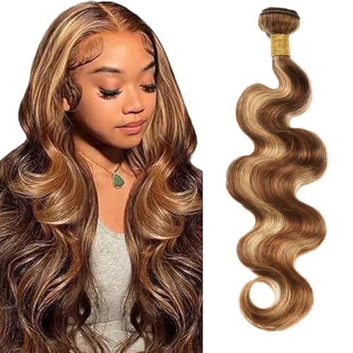 Zeslaerr P427 Highlight Brown Color Echthaar Perücke Bundles Human Hair Extensions Unprocessed Virgin Menschliches Haar Body Wave Bundles Minimal Shedding For Women 16 Inch Zeslaerr P427 Highlight Brown Color Echthaar Perücke Bundles Human Hair Extensions Unprocessed Virgin Menschliches Haar Body Wave Bundles Minimal Shedding For Women 16 Inch von Zeslaerr
