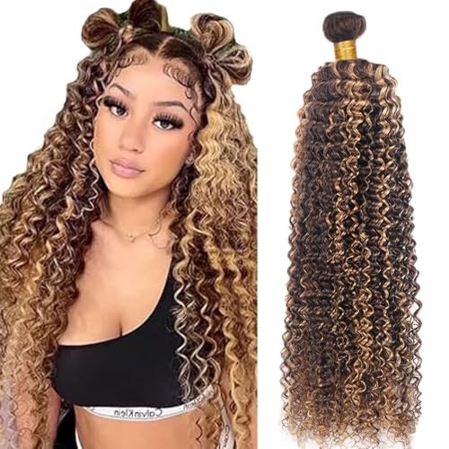Zeslaerr P427 Highlight Brown Color Echthaar Perücke Bundles Human Hair Extensions Unprocessed Virgin Menschliches Haar Kinky Curly Bundles Minimal Shedding For Women 24 Inch Zeslaerr P427 Highlight Brown Color Echthaar Perücke Bundles Human Hair Extensions Unprocessed Virgin Menschliches Haar Kinky Curly Bundles Minimal Shedding For Women 24 Inch von Zeslaerr