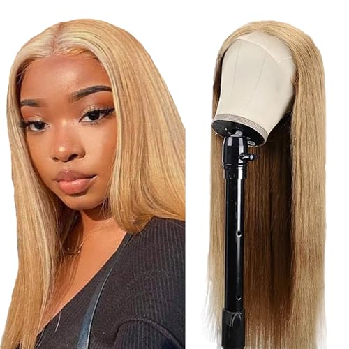 Zeslaerr Straight Human Hair Wig 5x5 Hd Frontal Lace Wig Echthaar PerüCke 150% Density Unprocessed Brazilian Virgin Hair #27 Honey Blonde Minimal Tangle For Women 12 Inch Zeslaerr Straight Human Hair Wig 5x5 Hd Frontal Lace Wig Echthaar PerüCke 150% Density Unprocessed Brazilian Virgin Hair #27 Honey Blonde Minimal Tangle For Women 12 Inch von Zeslaerr