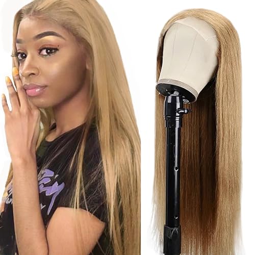Zeslaerr Straight Human Hair Wig 5x5 Hd Frontal Lace Wig Echthaar PerüCke 150% Density Unprocessed Brazilian Virgin Hair #27 Honey Blonde Minimal Tangle For Women 30 Inch Zeslaerr Straight Human Hair Wig 5x5 Hd Frontal Lace Wig Echthaar PerüCke 150% Density Unprocessed Brazilian Virgin Hair #27 Honey Blonde Minimal Tangle For Women 30 Inch von Zeslaerr