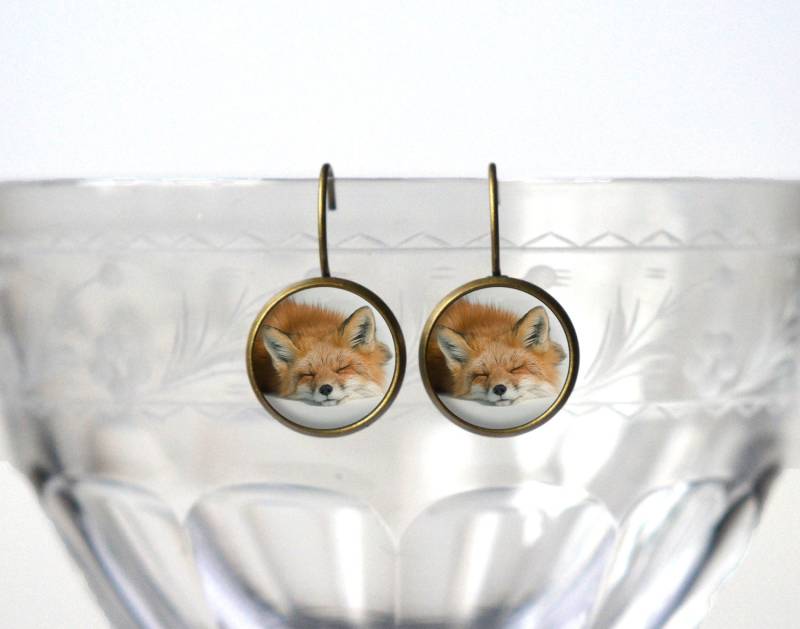 Fuchs Ohrringe - Schmuck Nettes Geschenk 14 Mm Einzigartige Tier Zubehör Für Frauen von ZestGifts