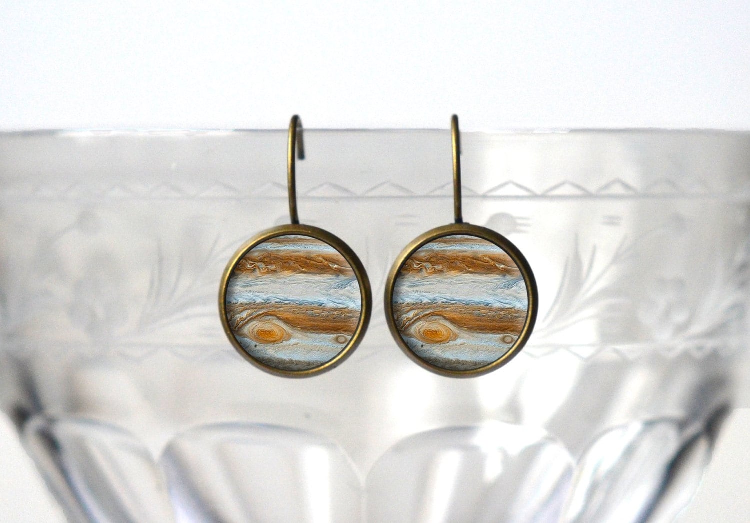 Jupiter Ohrringe - Planet Schmuck Niedliche Bronze Space 14 Mm Coole Geschenke Für Frauen Jupiter Ohrringe - Planet Schmuck Niedliche Bronze Space 14 Mm Coole Geschenke Für Frauen von ZestGifts