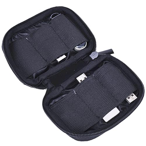 6 Subus-Scheiben-Aufbewahrungsbox, tragbare Schutztasche | Business Trip School Travel Home Travel USB, Flash Drive Organizer mit Schnallenhaltern von Zestivra