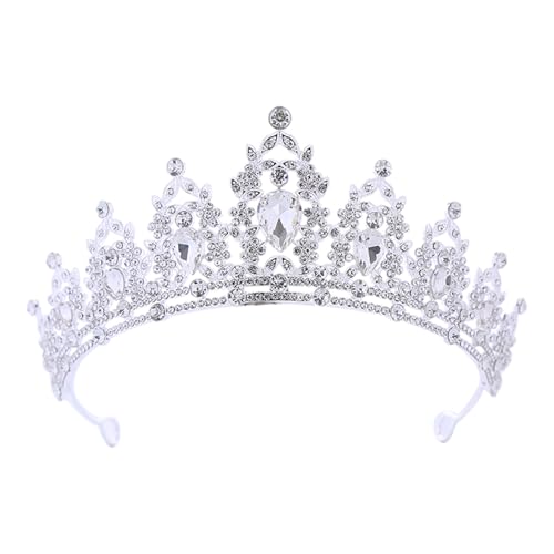 Diadem – glänzende Hochzeitskrone | Strass-besetztes Stirnband für formelle Looks für besondere Anlässe für Frauen und Mädchen, Brautmode, Haarschmuck, Zeremonie-Outfits, Refer to description, Siehe von Zestivra