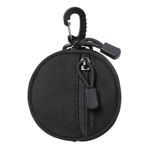 Runder Münzhalter – leichte Taschengeldbörse | kompakte Mini-Aufbewahrungstasche, Geldbörse mit Reißverschluss, Headset-Tasche, Mehrzweck-Reise-Organizer für Camping, Wandern, Joggen, Outdoor-Ausflüge von Zestivra
