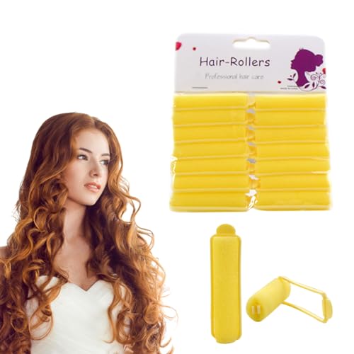 Schaumhaarwalzen | Hitzfreie Lockenleute Für Die Übernachtung | Weiche Lockener Zum Schlafen In | Keine Wärmeschwamm | Flexible Haarstyling -Walzen Für Frauen, Mädchen, Lang, Kurz, Beschädigt O von Zestivra