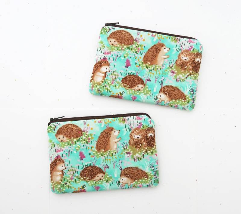 Reißverschluss-Münztasche, Braune Igel-stoffbörse Für Sie von ZestyNotion