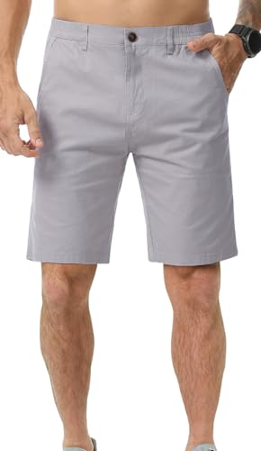 Zetieny Herren Kurze Hosen Slim-Fit Chino Shorts Kurz Baumwolle Bermuda Sommershorts Freizeitshorts mit Taschen von Zetieny