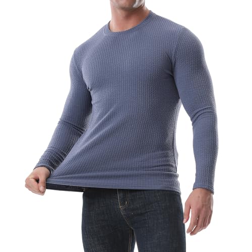 Zetieny Herren Pullover Winterpullover Rundhals Strickpullover Basic Langarm Sweater Regular fit Langarmshirt Männer Pullover von Zetieny