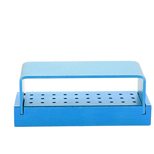 Burs Desinfektionsbox, 30 Löcher Aluminium Desinfektionsbox Bur Blockhalter Bohrer Burs Desinfektionskoffer Organizer Autoklavierbare Pflegewerkzeuge 6 Farben(4#) von Zetiling