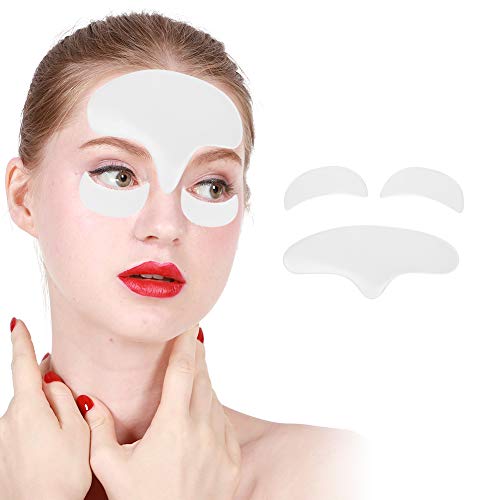 Facial Patches Anti Aging, Anti Falten Stirn Pad, Stirn Falten Patch, Silikon Anti Falten Pads Anti Aging Patches zum Anheben und Straffen der Gesichts und Augenhaut Beseitigen von Zetiling