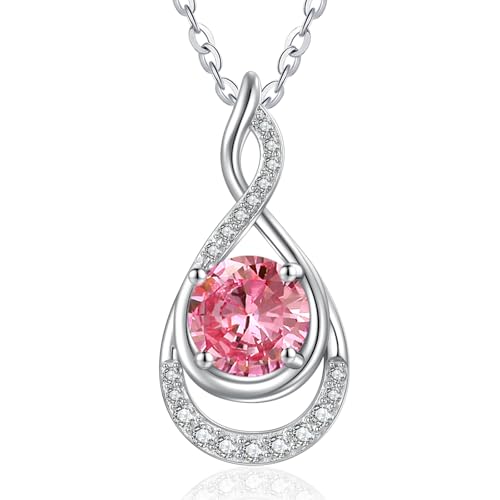 Zeuslia Unendlichkeit Anhänger Kette Silber 925 Unendlich Halskette Turmalin Anhänger Kette mit Geburtsstein Oktober Schmuck Geschenk für Damen Frauen Zeuslia Unendlichkeit Anhänger Kette Silber 925 Unendlich Halskette Turmalin Anhänger Kette mit Geburtsstein Oktober Schmuck Geschenk für Damen Frauen von Zeuslia
