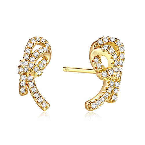 Buchstabe R Ohrringe für Frauen, 14k Vergoldet Ohrringe für Geburtstags Geschenke von Zevmi