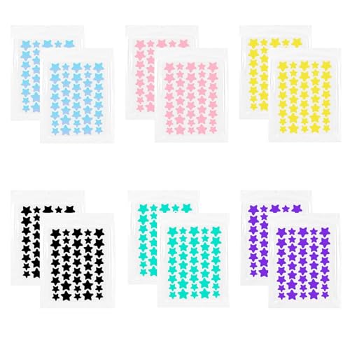 480 Stück Acne Patch Sternform, Pimple Patches, für Teenager und Erwachsene mit Akne, Transparent Süße Sternform, Geeignet Für Die Gesichtsdekoration Und Täglicher Gebrauch von ZexJpr