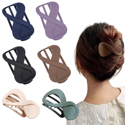 6PCS Haarspangen Damen, Entenschnabel Haarspange, Elegante Flache Haarspangen, Ideal Für Halbe Frisuren Und Styling Für verschiedene Gelegenheiten geeignet, um Mode zu zeigen von ZexJpr