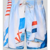 Zeybra Regular Fit Badehose mit Label-Patch Modell 'REGATA' in Marine, Größe M Zeybra Regular Fit Badehose mit Label-Patch Modell 'REGATA' in Marine, Größe M von Zeybra
