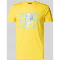 Zeybra T-Shirt mit Motiv-Print in Aqua, Größe XXL von Zeybra