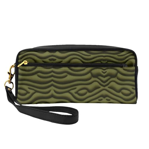 ZhRiYan Universal Camouflage Print Leder Kleine Make-up Tasche - Reise Kulturbeutel für Frauen Wiederverwendbare Kosmetiktasche mit Reißverschluss, Schwarz, Einheitsgröße, Schwarz, Einheitsgröße von ZhRiYan